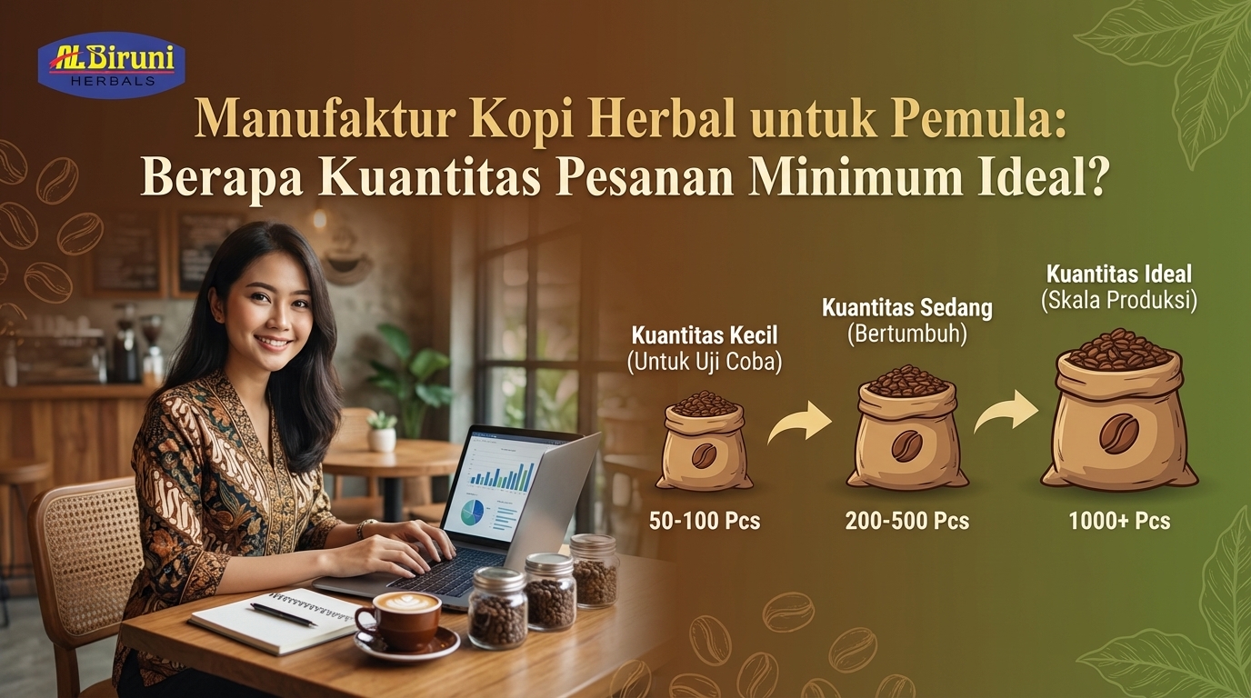 Analisis Bisnis Maklon Kopi Herbal untuk Pemula: Berapa Minimum Order Quantity yang Ideal?