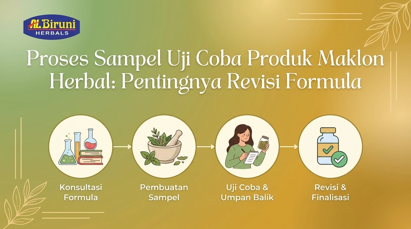 Proses Trial Sample Produk Maklon Herbal & Pentingnya Revisi Formula